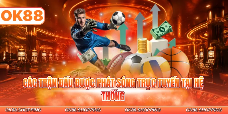 Các trận đấu được phát sóng trực tuyến tại hệ thống