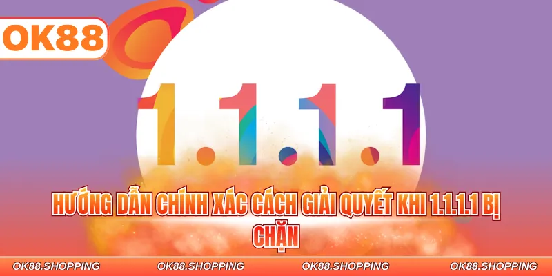 Hướng dẫn chính xác cách giải quyết khi 1.1.1.1 bị chặn
